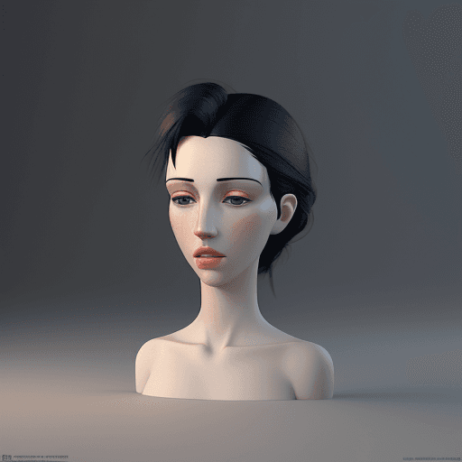 AI generated: modigliani design, merry christmas, simple and nice design look and feel, octane render, 3D, realist...