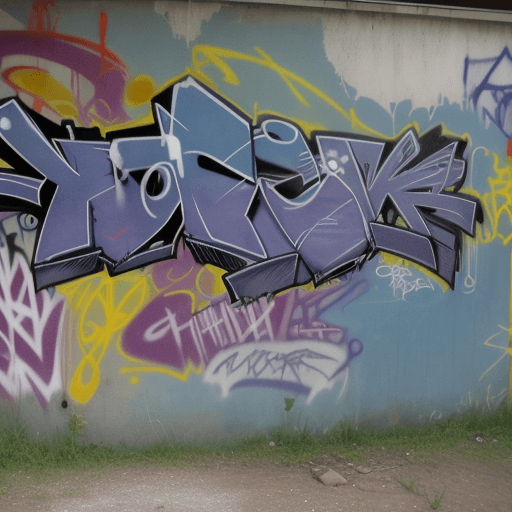 AI generated: old scholl grafitti 

