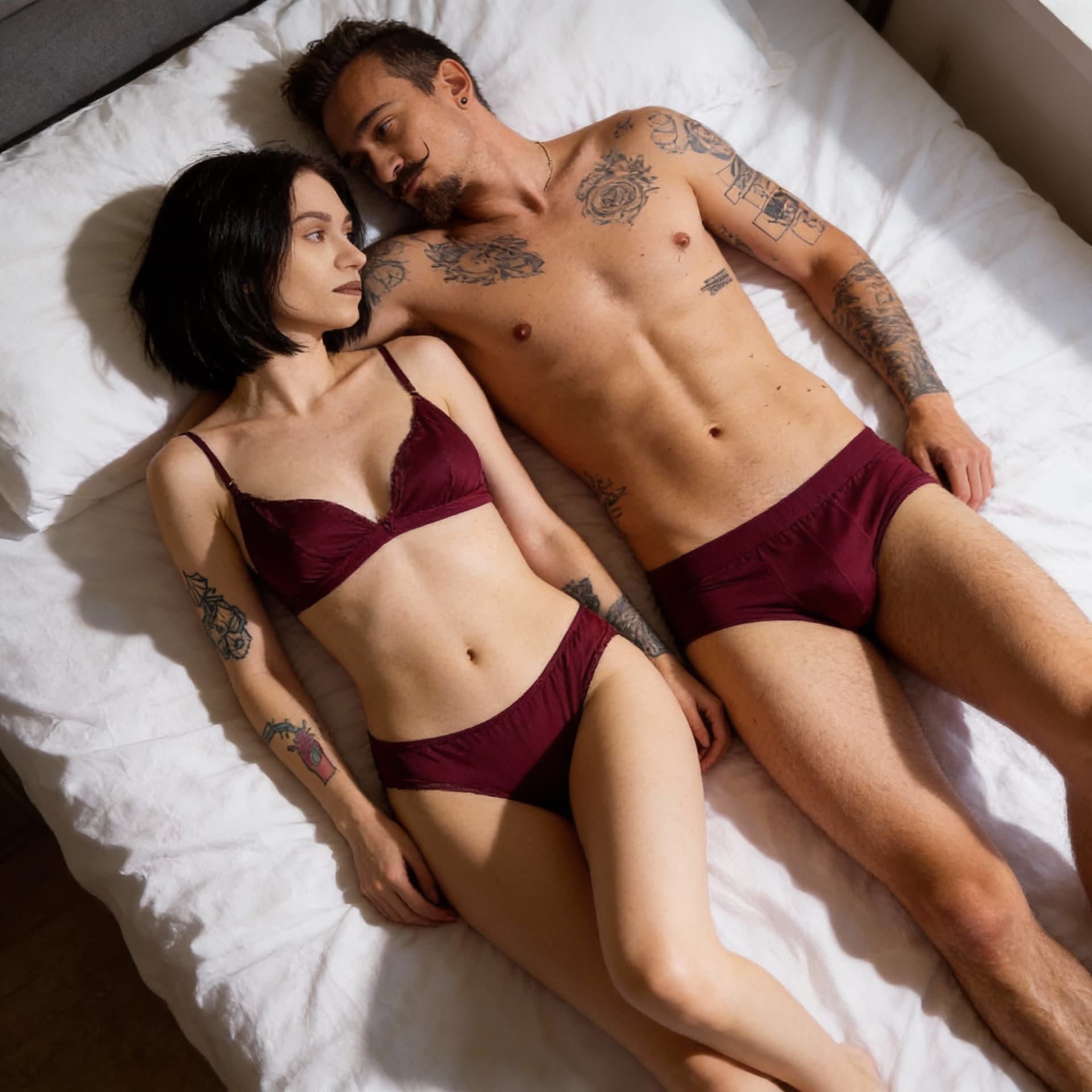 AI generated: Ultra-realistic photorealistic photo of two people who closely resemble the individuals from the pro...