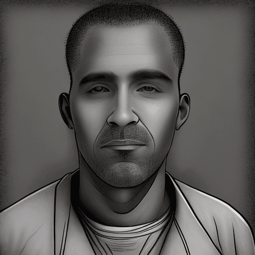 AI generated: generate another image of another inmate. Make sure it is a headshot