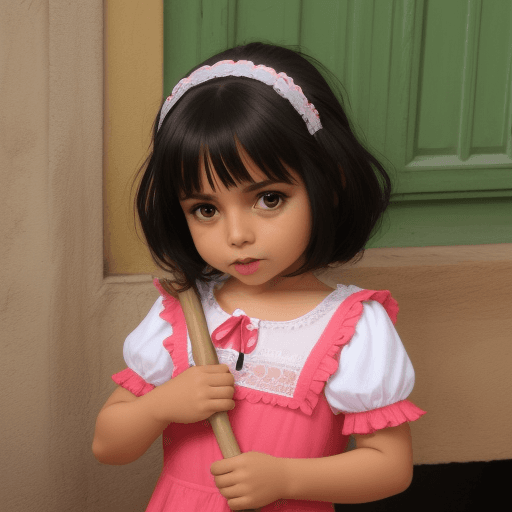 AI generated: niña gata
