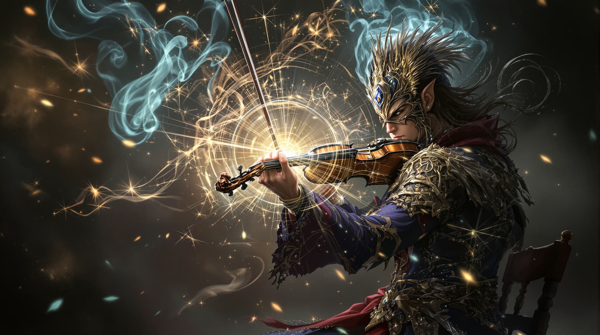 AI generated: magic violinist