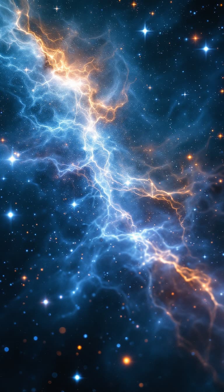 AI generated: Close up of a mesmerizing Female star nebula macro complex angles, portal to female galactic expanse...