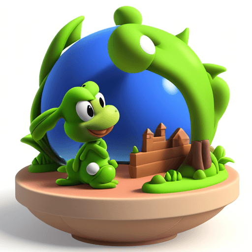 AI generated: yoshi::1 island world,fancy,3D,game, clay material --ar 9:16 --v 5.2 --q 2 --s 500
