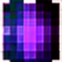 AI generated: 16 by 16 pixel of a single purple void like fruit