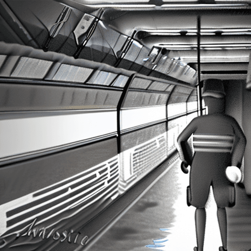 AI generated: cleaning the passenger train
