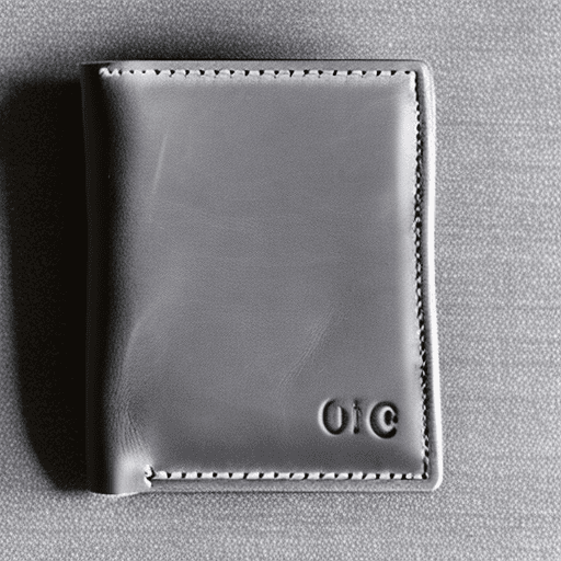 AI generated: An open leather wallet with no cash or credit cards inside. Style: grey scale