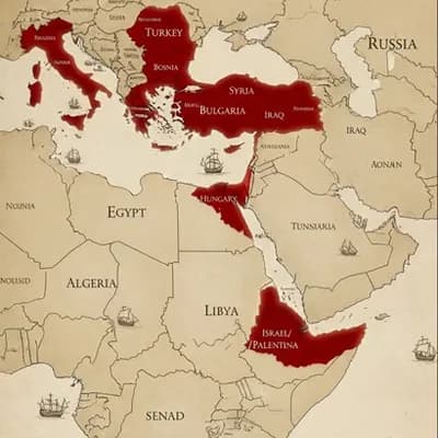AI generated video: Here will be a map animation.