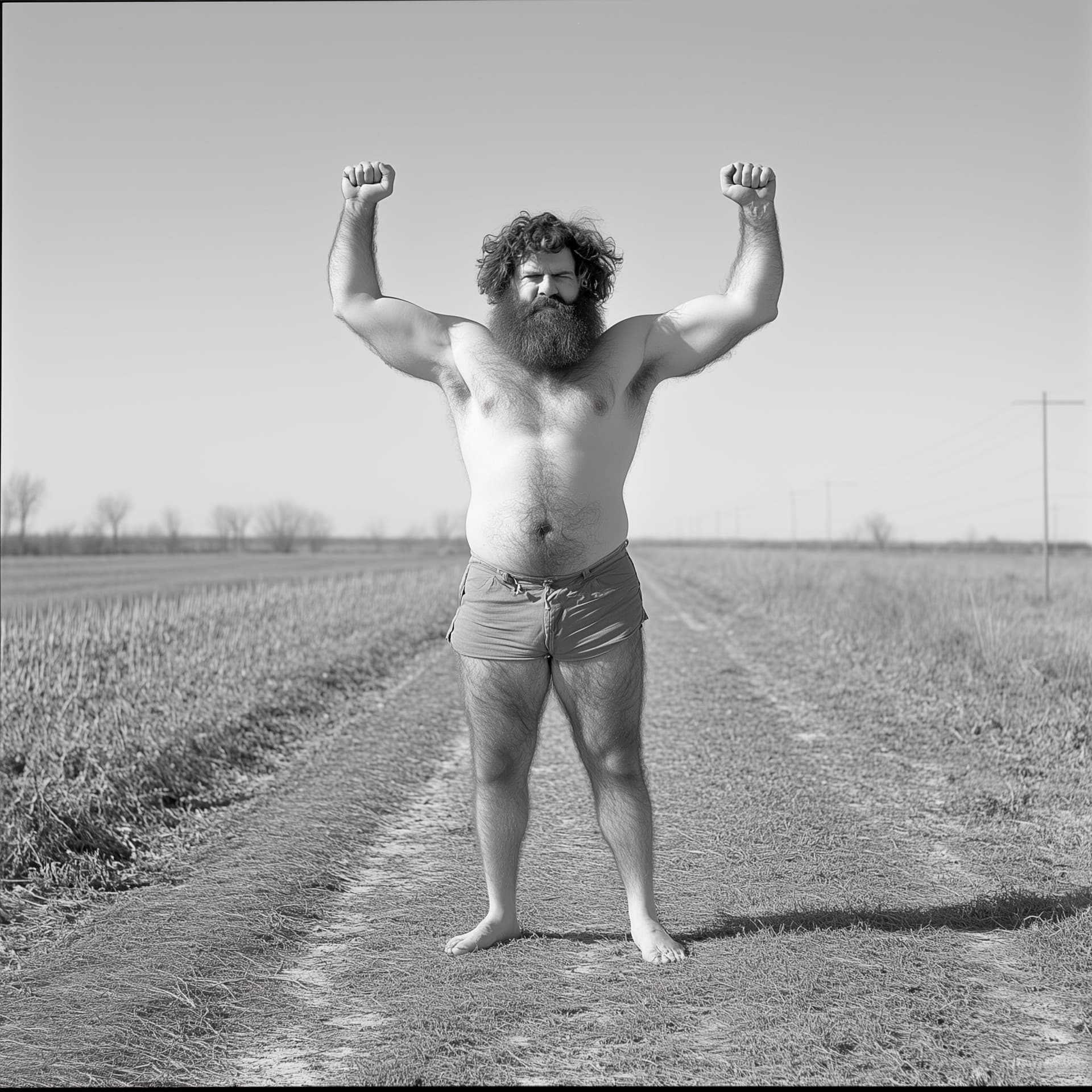 AI generated: A full shot, full-length portrait, wide field of view, centered, showing entire body, award-winning ...