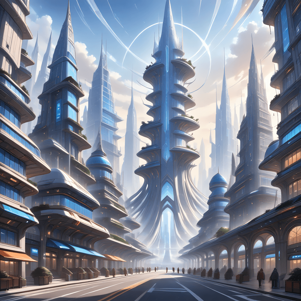 Futuristic city I "classic"