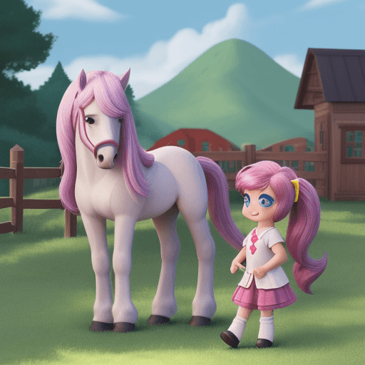 AI generated: ponyville