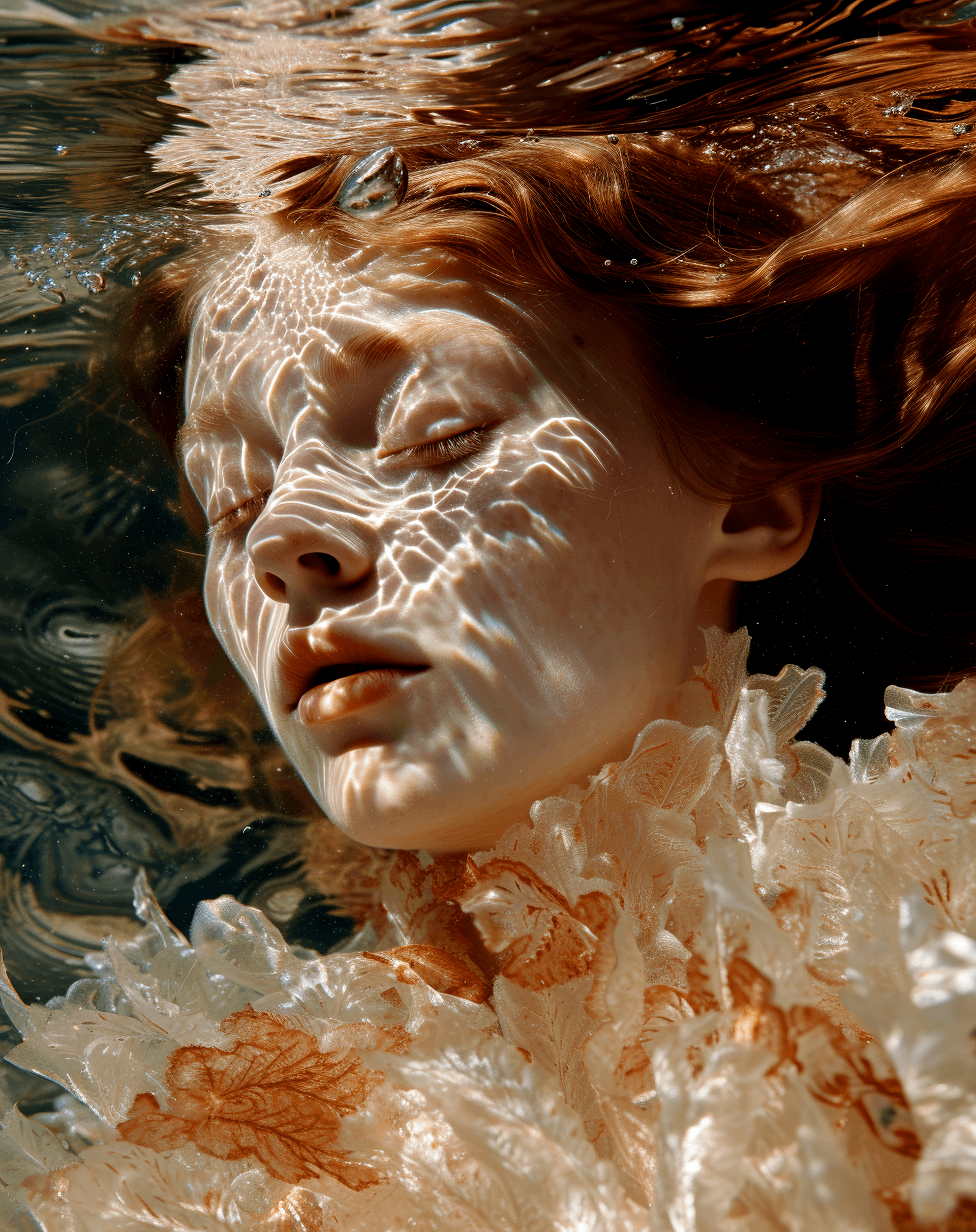 AI generated: luzerne fashion x rays of light by sebastian rossetti, in the style of yigal ozeri, ursula von rydin...