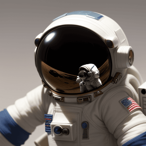 AI generated: a miniature astronaut trying to peek from esc key
 


