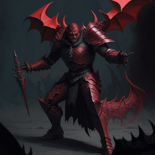 AI generated: full body action shot, a man who is a paladin in hell, in the style of james cameron, dnd characters...