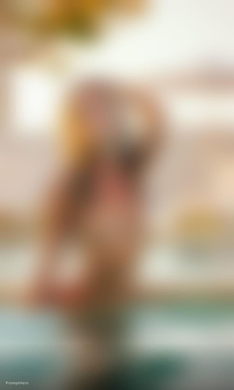 AI generated: In this captivating image, we see a candid photograph of an alluring woman, captured in a 3/4 shot a...