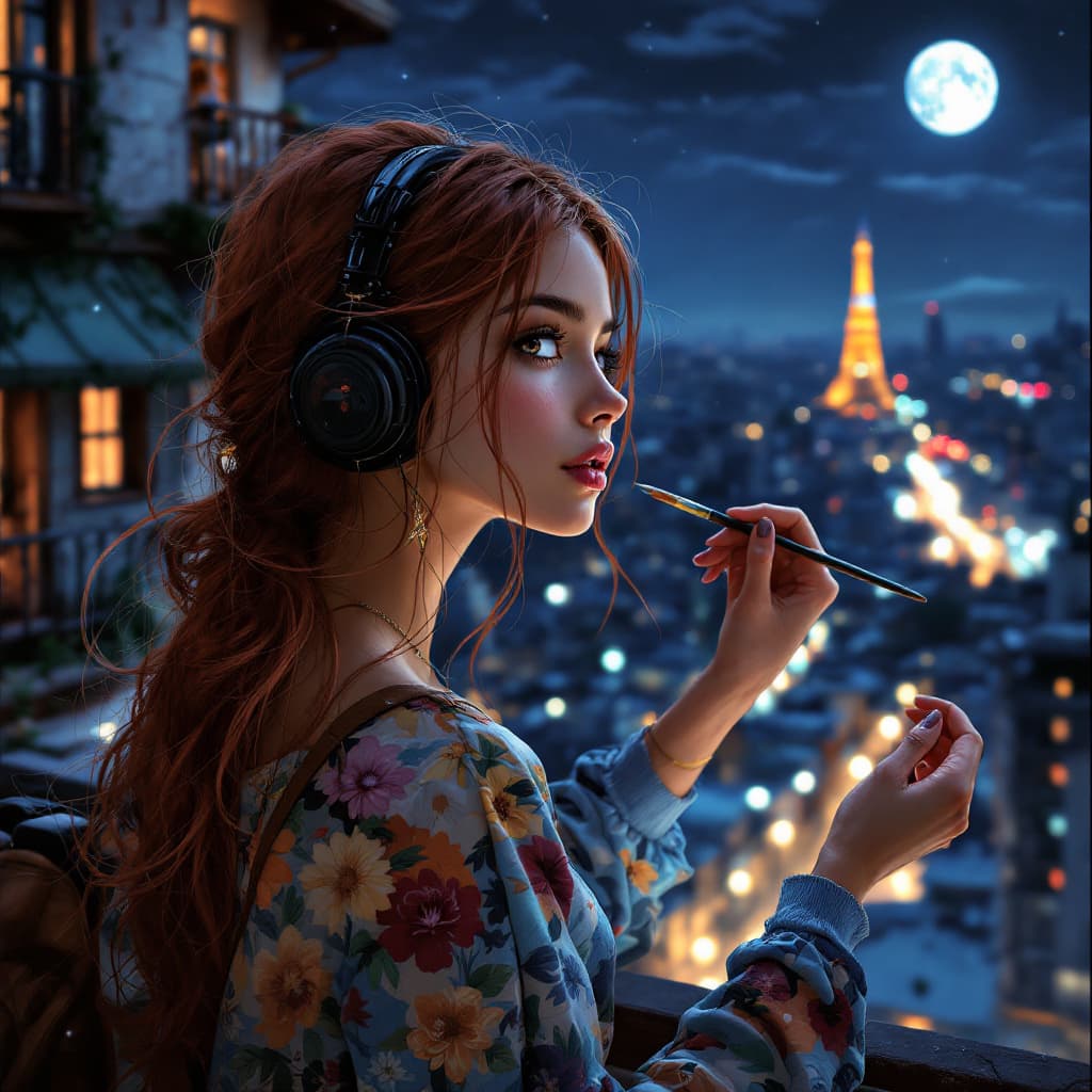 AI generated: (best quality, masterpiece1.2), (detailed eye:1.2), complex detail, depth of field, one Brazilian gi...