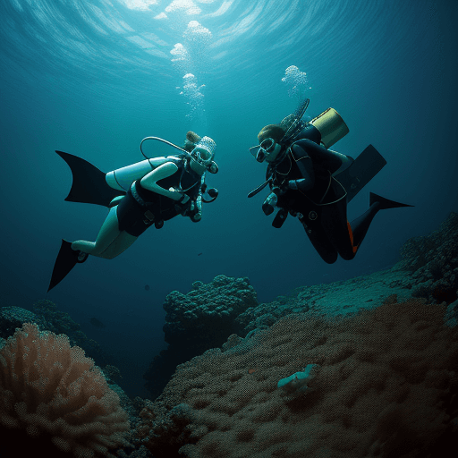 AI generated: photography of a scuba diving liveaboard
