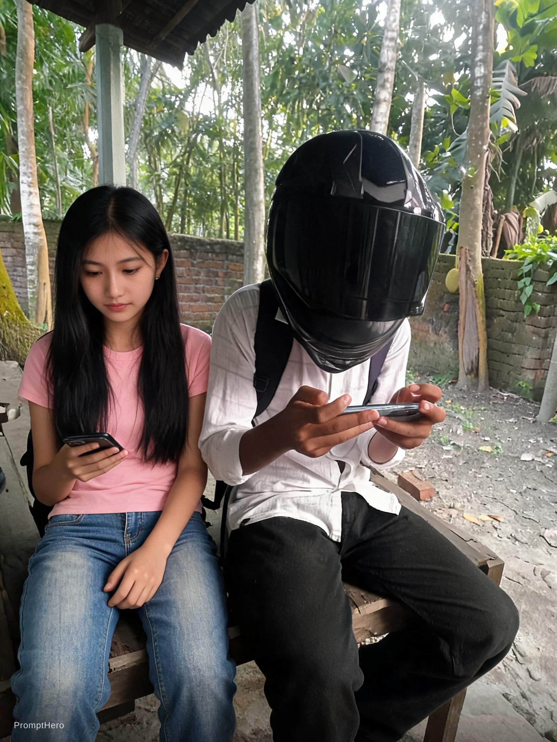 AI generated: Add a girl 
