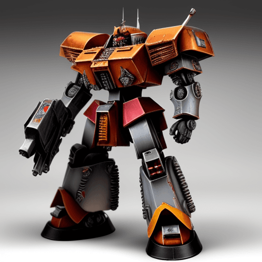 AI generated: 40k style Techno-priest transformer