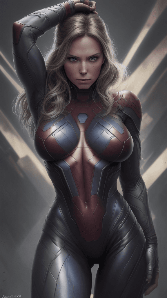AI generated: (16k, best quality, master:1.2) HDR, Marvel Entertainment Art by, Rogue (AKA Anna Marie LeBeau), per...