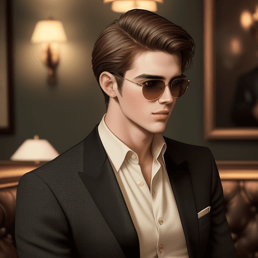 AI generated: ((Best quality)), ((masterpiece)), ((realistic)), A profile picture of a 25-year-old handsome and cl...