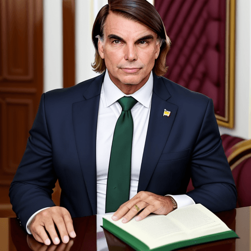 AI generated:  Jair Bolsonaro presidente homem de bem elegante honesto simpático 