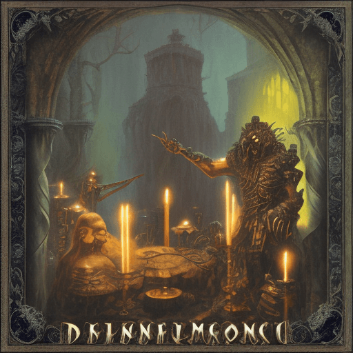 AI generated: Old memories are back, dungeon synth, front booklet, love, sadness, hope