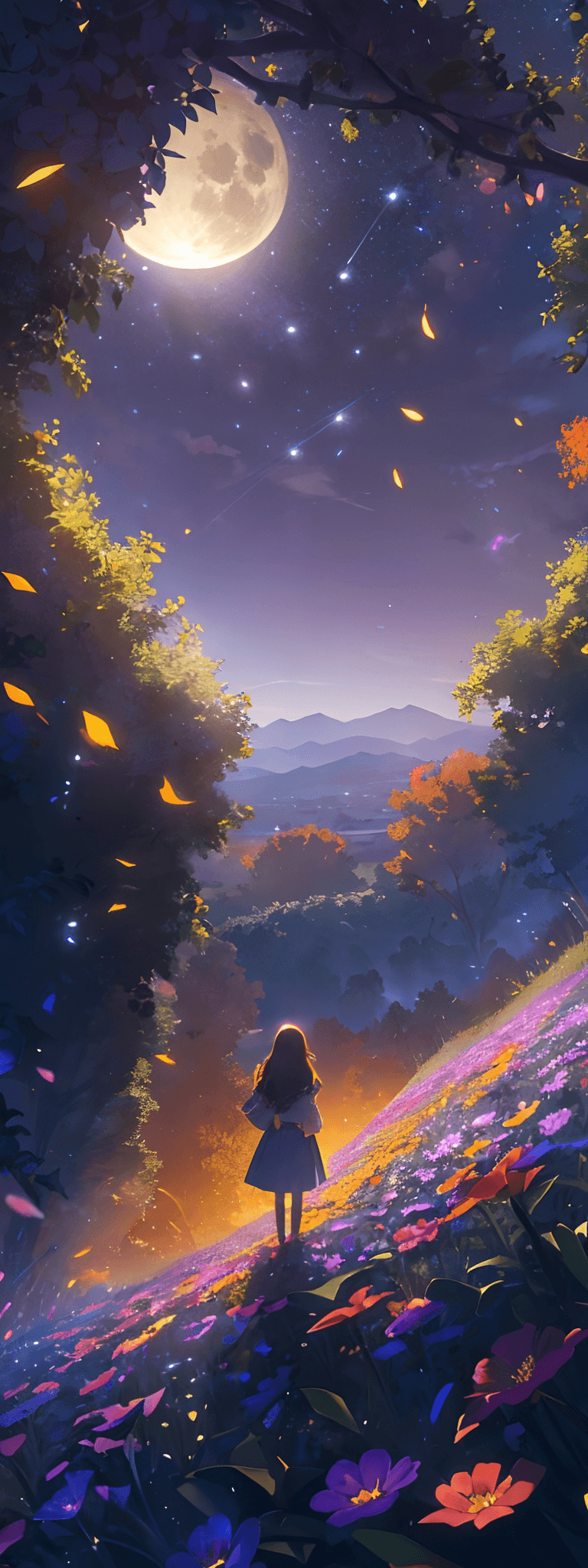 AI generated: master piece, wide shot, Expansive landscape photograph, (view from below with a view of the sky and...