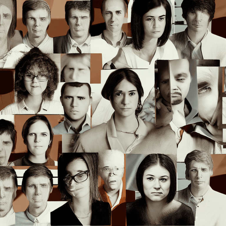 AI generated: RAW, analog style, a stunning photorealistic image of different people, meeting. They should be exec...