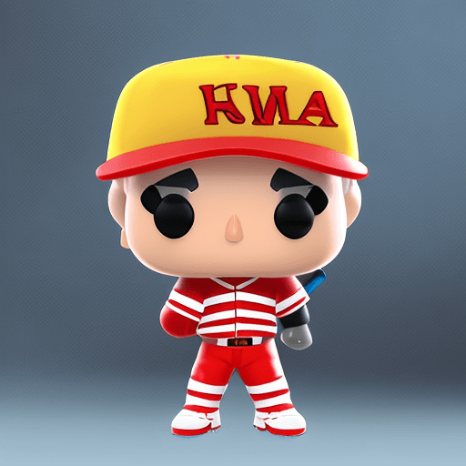 AI generated: cartoon baseball funko pop