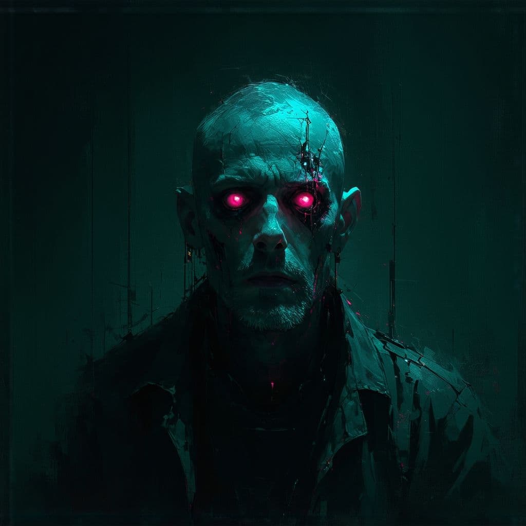 AI generated: (Cyberpunk, futuristic, dystopian underworld, high detail, cinematic lighting, dark and moody atmosp...