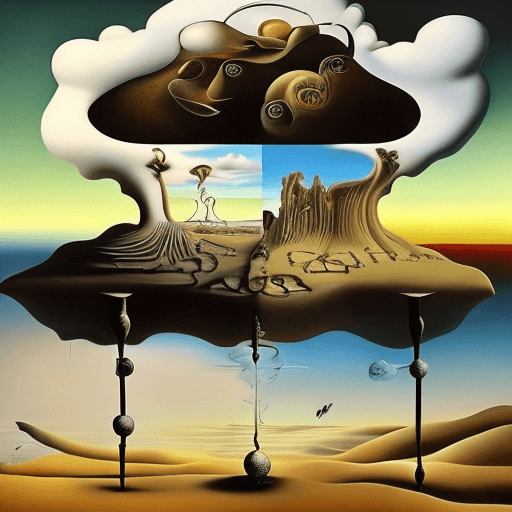 AI generated: high resolution, creative designer, black, wonderful, deep, by style of Salvador Dali – Surrealism