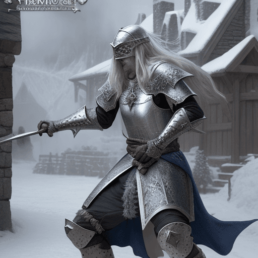 AI generated: power of freeze medieval fantasy , extremly realistic