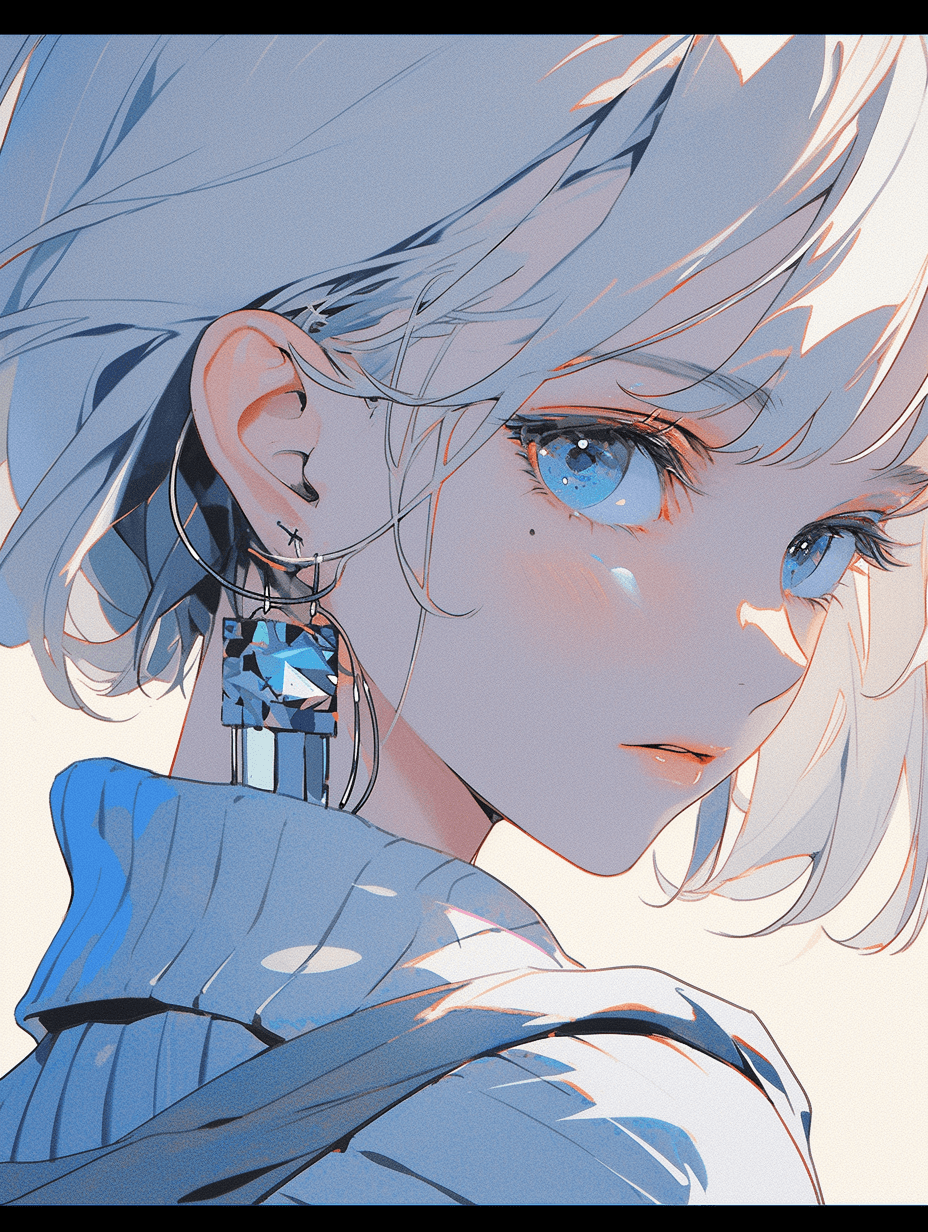 AI generated: anime girl, in the style of frank thorne, romanticized femininity, makoto aida, elegant, emotive fac...