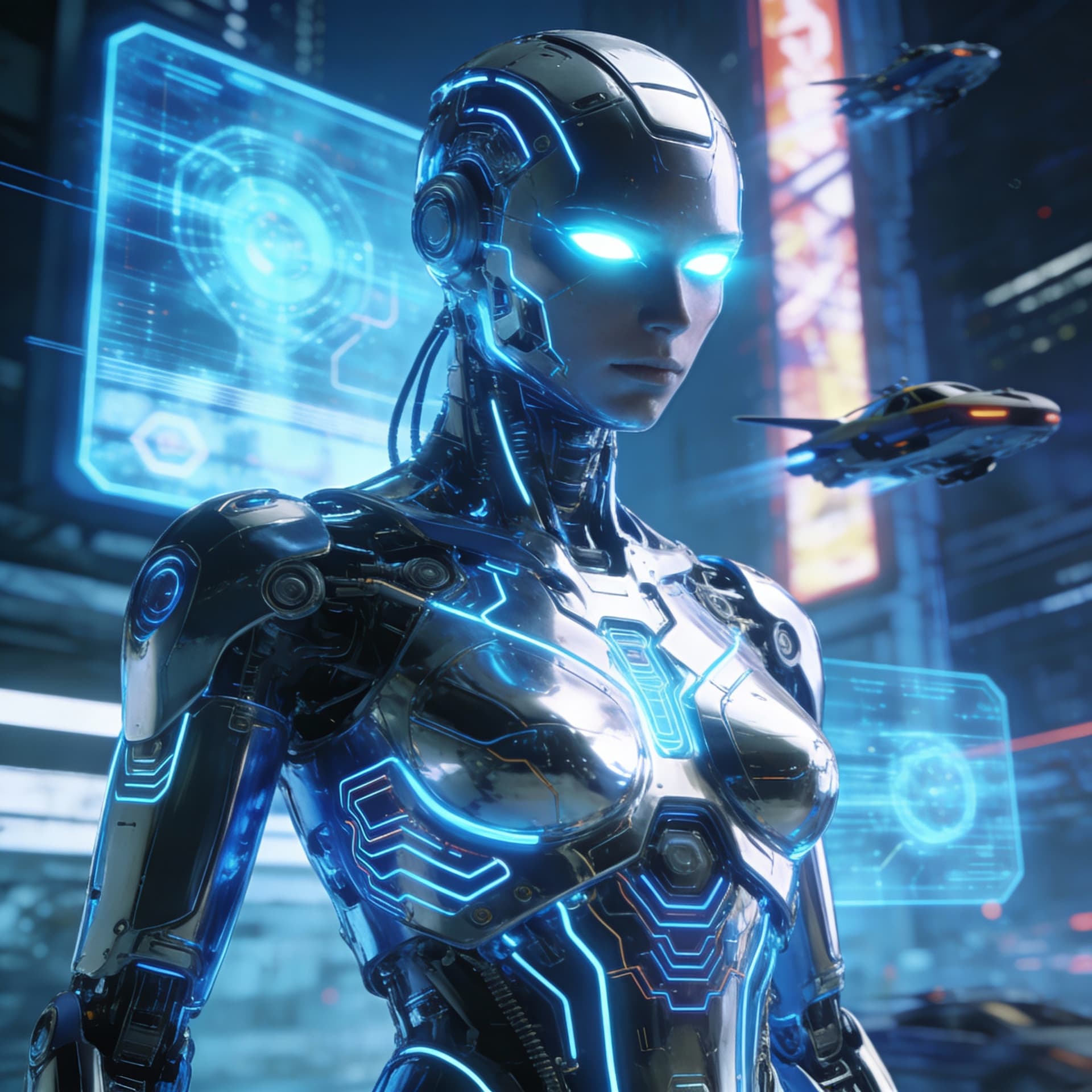 Seedream 4 prompt: cyborg