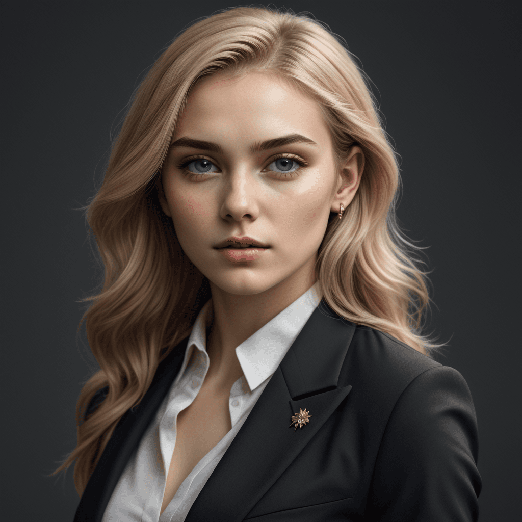 AI generated: portrait of european girl,solo,20yo,beautiful face,uppser body,hair over one eye,medium sidecut, blo...