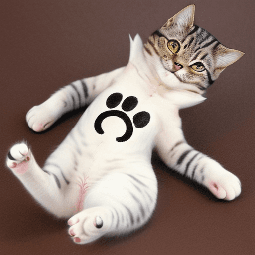 AI generated: cat paw stamp