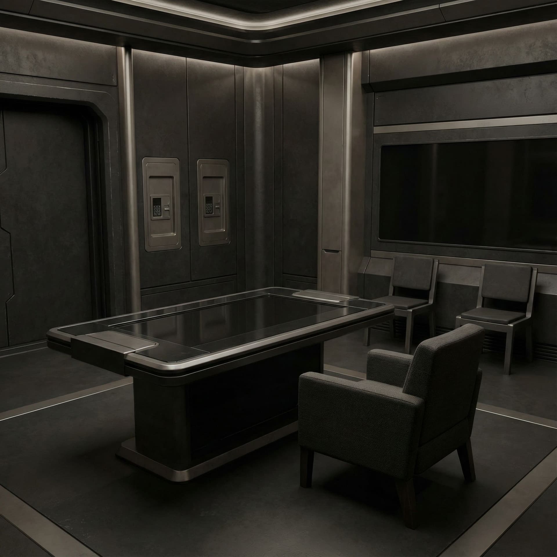 AI generated: Use Reference Images to imagine, 
The Warden’s Keep — High Warden Command Space

Prompt:

A private ...