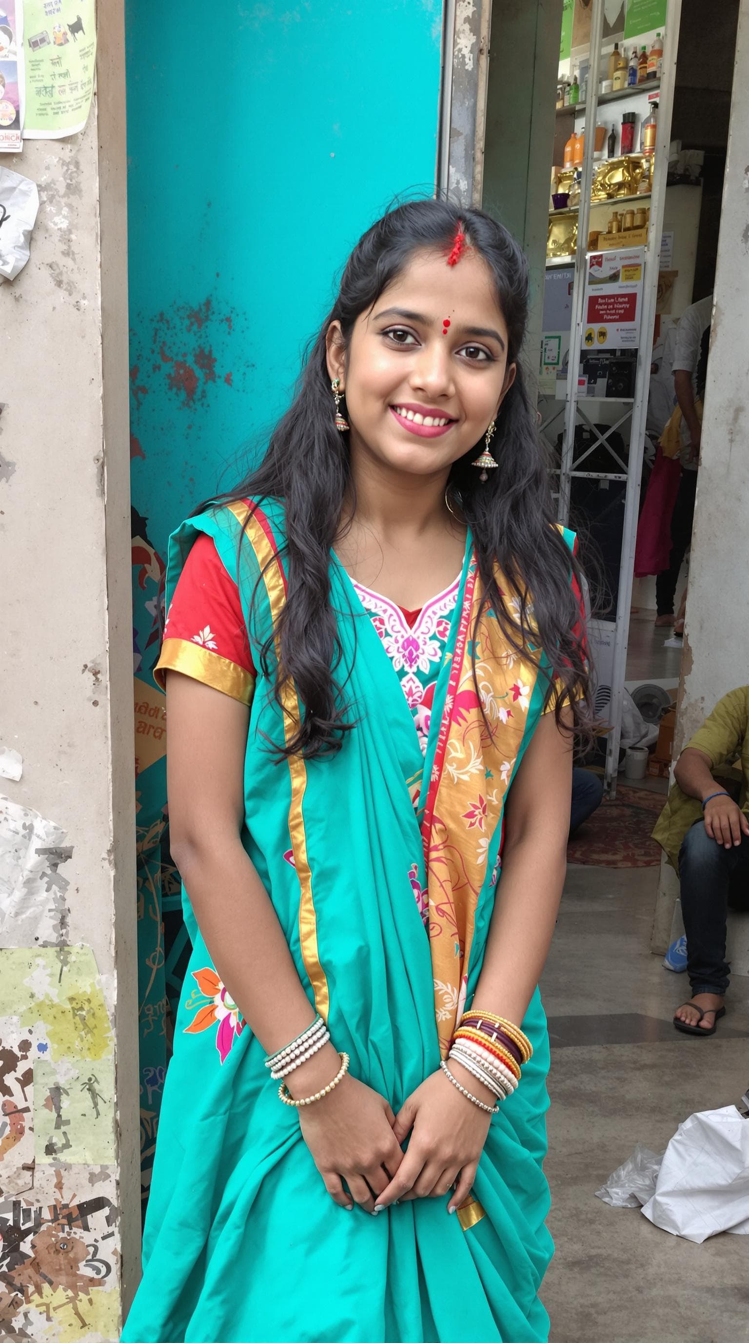 AI generated: Indian girl standing 