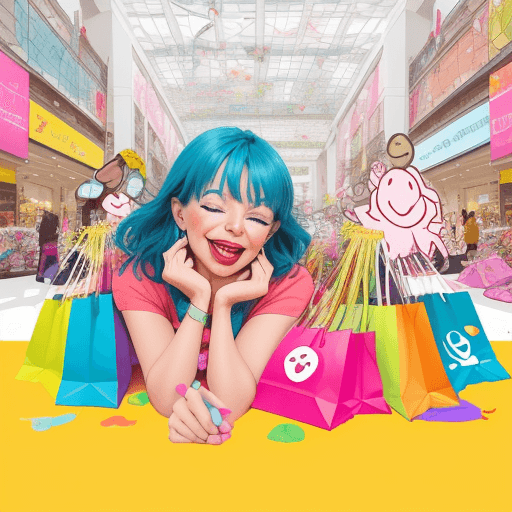 AI generated: Design a vibrant, eye-catching icon that depicts a joyful character lying on the floor, completely s...