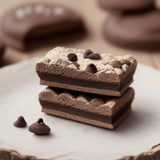 AI generated: En una escena que parece salida de una leyenda antigua, una galleta de chispas de chocolate de Healt...