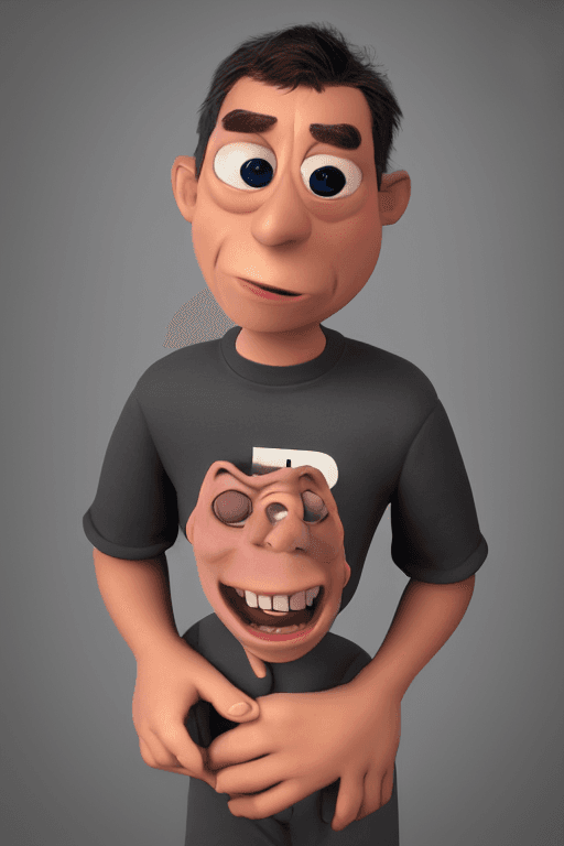 AI generated: Pixar style man portrait, 4k, 8k, unreal engine, octane render photorealistic by cosmicwonder, hdr, ...