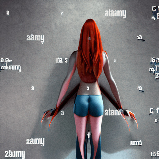 AI generated: High resolution photo of very beautiful Elf with long red hair wearing halter top and shorts, very d...