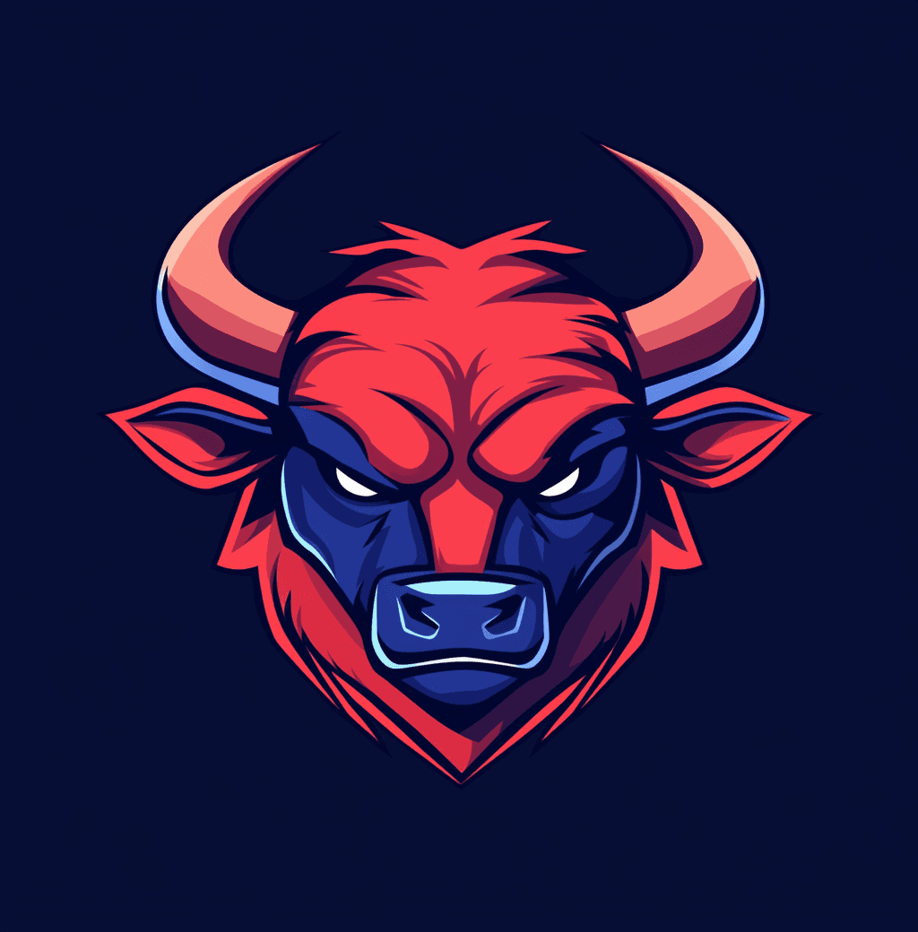 AI generated: Mascot logo design, cartoon animal character, stroke illustration. Logo for an esports team with an ...