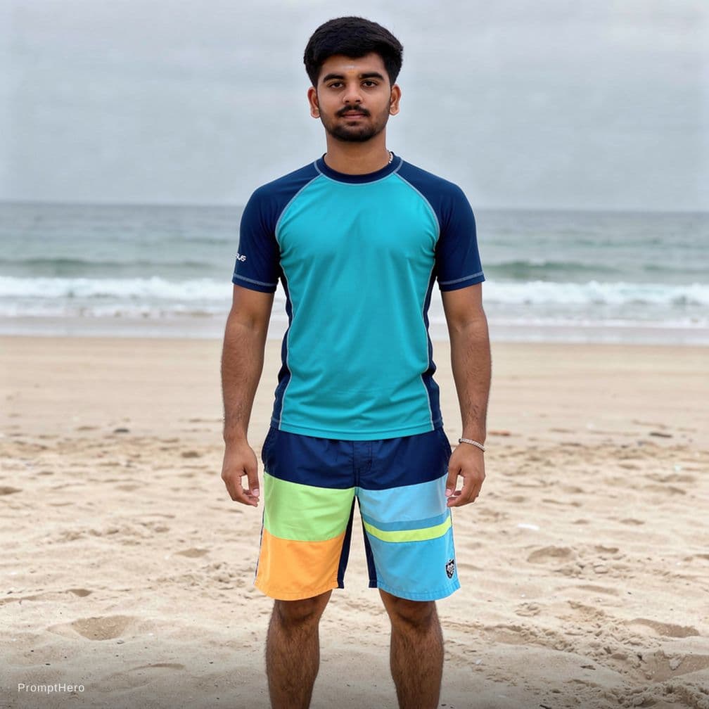 AI generated: Hombre sexy en bikini