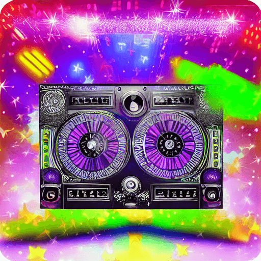 AI generated: ((best quality)), ((masterpiece)), intricate details, dj, disco, lights, xyzdiscboom, game, purple t...