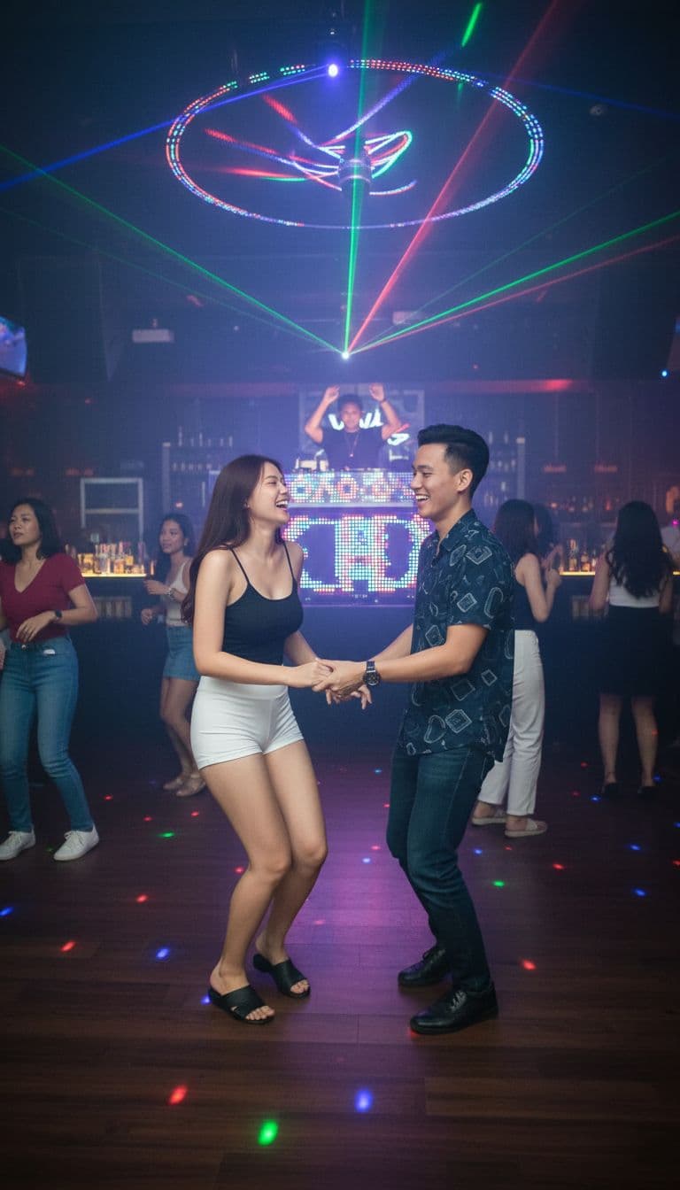 AI generated: au club dancing avec copain