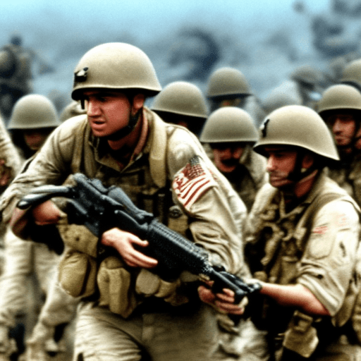 AI generated: Saving private ryan but with squids