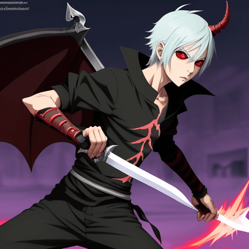AI generated: demon boy
anime , postura con espada a ataque, si conbinar la espada al usuario