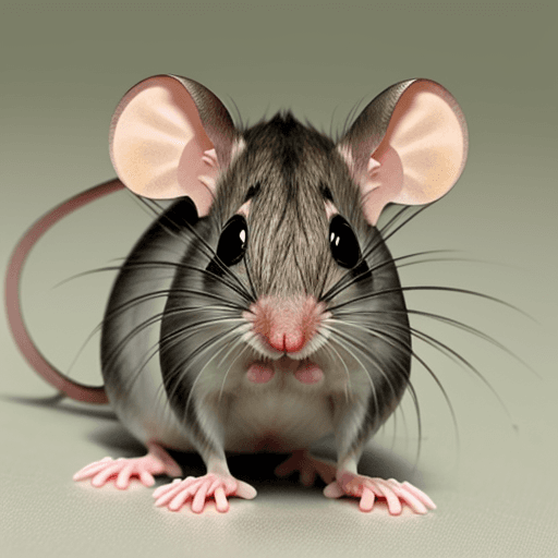 AI generated: photo of an interesting funny male mouse, hd , MALE MOUSE